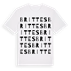 White t-shirt med Brittes ordlek t-shirt
