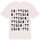 Vintage White t-shirt med Brittes ordlek t-shirt