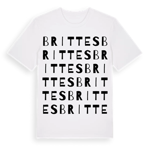 Brittes ordlek t-shirt – ekologisk bomull t-shirt från Pinshirt