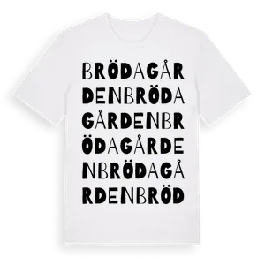 Brödagården ordlek t-shirt – ekologisk bomull t-shirt från Pinshirt