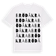 White t-shirt med Brödåkra ordlek t-shirt