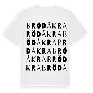 Brödåkra ordlek t-shirt – ekologisk bomull t-shirt från Pinshirt