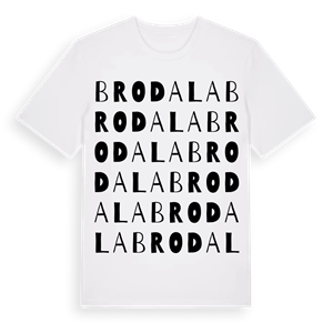 Brodala ordlek t-shirt – ekologisk bomull t-shirt från Pinshirt