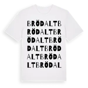 Brödalt ordlek t-shirt – ekologisk bomull t-shirt från Pinshirt
