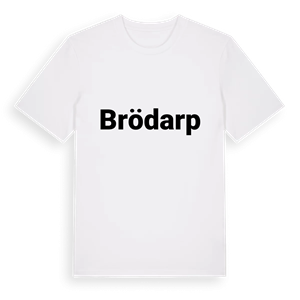 Brödarp fetstil t-shirt – ekologisk bomull t-shirt från Pinshirt