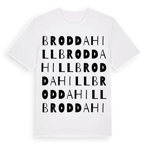 Broddahill ordlek t-shirt – ekologisk bomull t-shirt från Pinshirt