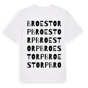 Broestorp ordlek t-shirt – ekologisk bomull t-shirt från Pinshirt