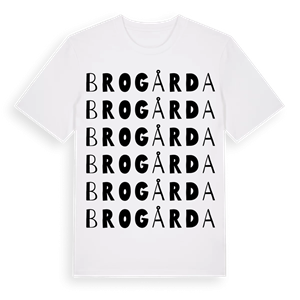 Brogårda ordlek t-shirt – ekologisk bomull t-shirt från Pinshirt