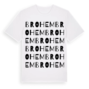 Brohem ordlek t-shirt – ekologisk bomull t-shirt från Pinshirt
