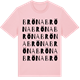 Pink Cotton t-shirt med Bröna ordlek t-shirt
