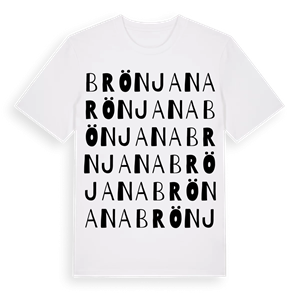 Brönjana ordlek t-shirt – ekologisk bomull t-shirt från Pinshirt