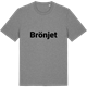 Mid Heather Gray t-shirt med Brönjet fetstil t-shirt