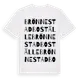 White t-shirt med Brönnestad Boställe ordlek t-shirt
