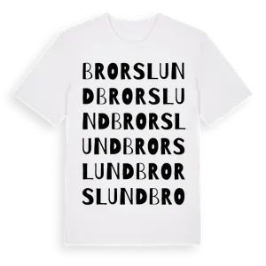 Brorslund ordlek t-shirt – ekologisk bomull t-shirt från Pinshirt