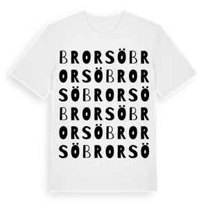 Brorsö ordlek t-shirt – ekologisk bomull t-shirt från Pinshirt