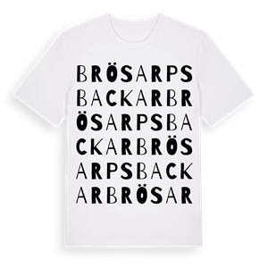 Brösarps backar ordlek t-shirt – ekologisk bomull t-shirt från Pinshirt