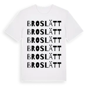 Broslätt ordlek t-shirt – ekologisk bomull t-shirt från Pinshirt