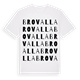 White t-shirt med Brovalla ordlek t-shirt