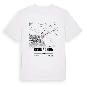 Brunnshög karta t-shirt – ekologisk bomull t-shirt från Pinshirt