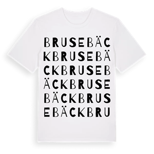 Brusebäck ordlek t-shirt – ekologisk bomull t-shirt från Pinshirt