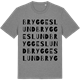 Mid Heather Gray t-shirt med Bryggeslund ordlek t-shirt