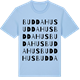 Blue Soul t-shirt med Buddahus ordlek t-shirt