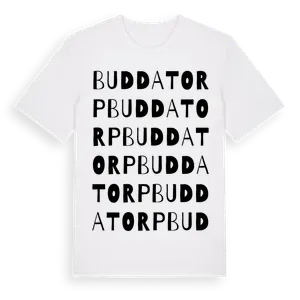 Buddatorp ordlek t-shirt – ekologisk bomull t-shirt från Pinshirt