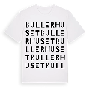 Bullerhuset ordlek t-shirt – ekologisk bomull t-shirt från Pinshirt