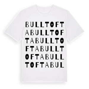 Bulltofta ordlek t-shirt – ekologisk bomull t-shirt från Pinshirt