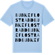 Blue Soul t-shirt med Bunkeflostrand ordlek t-shirt