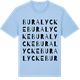 Blue Soul t-shirt med Buralycke ordlek t-shirt