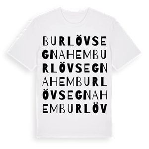 Burlövs egnahem ordlek t-shirt – ekologisk bomull t-shirt från Pinshirt