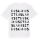 Buskahuset ordlek t-shirt