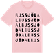 Pink Cotton t-shirt med Bussjödal ordlek t-shirt