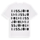 White t-shirt med Bussjöholm ordlek t-shirt
