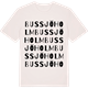 Vintage White t-shirt med Bussjöholm ordlek t-shirt