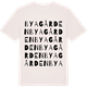 Vintage White t-shirt med Byagården ordlek t-shirt
