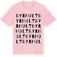 Pink Cotton t-shirt med Byrhult ordlek t-shirt