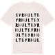 Vintage White t-shirt med Byrhult ordlek t-shirt