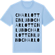 Blue Soul t-shirt med Charlottenlund ordlek t-shirt