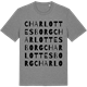 Mid Heather Gray t-shirt med Charlottesborg ordlek t-shirt