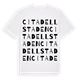 White t-shirt med Citadellstaden ordlek t-shirt