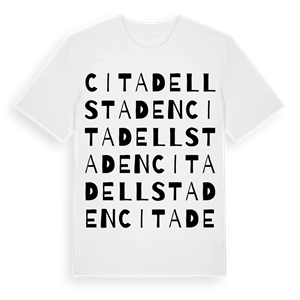 Citadellstaden ordlek t-shirt – ekologisk bomull t-shirt från Pinshirt