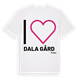 Jag älskar Dala gård t-shirt stort tryck