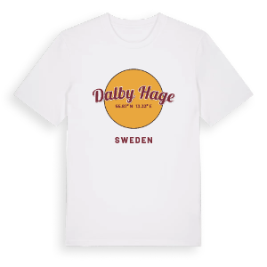 Dalby hage cirkel t-shirt – ekologisk bomull t-shirt från Pinshirt