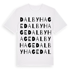 Dalby hage ordlek t-shirt – ekologisk bomull t-shirt från Pinshirt
