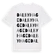 White t-shirt med Dalby Hage ordlek t-shirt