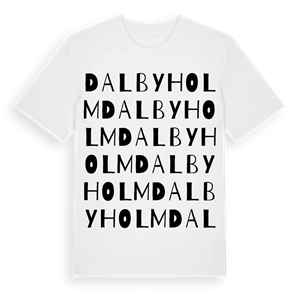 Dalbyholm ordlek t-shirt – ekologisk bomull t-shirt från Pinshirt