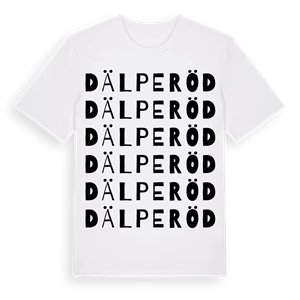 Dälperöd ordlek t-shirt – ekologisk bomull t-shirt från Pinshirt