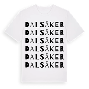 Dalsåker ordlek t-shirt – ekologisk bomull t-shirt från Pinshirt